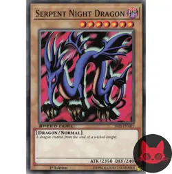 Yugioh Serpent Night Dragon SS03-ENA01 Common 1st Edition NM - Image 1
