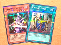 yugioh Dark Magician Knight & knights title ROD-EN001 & ROD-EN002 Super nearmint - Image 1