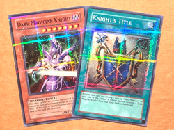 yugioh Dark Magician Knight & knights title ROD-EN001 & ROD-EN002 Super nearmint - Image 2