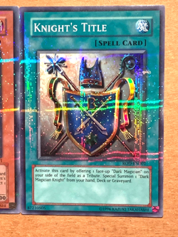 yugioh Dark Magician Knight & knights title ROD-EN001 & ROD-EN002 Super nearmint - Image 5