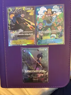 Japanese One Piece EB02 Alt Art Rare Set Of 3 Sanji, Brook Usopp - Image 1