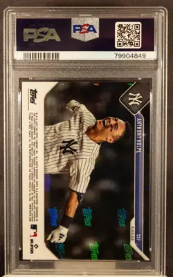Anthony Volpe 2023 Topps Now 337 1st Walk-Off Orange Rookie RC /5 PSA 10 - Image 2