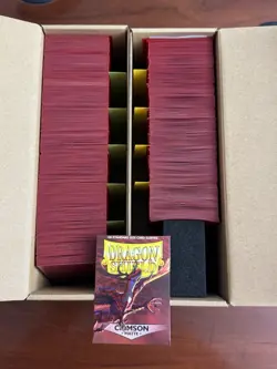Dragon Shield Standard Crimson Matte Case 1,000 Sleeves, 10 Packs, 1000 ~~READ~~ - Image 1