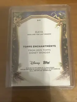 2025 Topps Disney Wonder Chrome Enchantments Raya #E-11 Insert 🔥 - Image 2