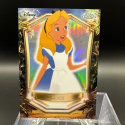 2025 Topps Disney Wonder Alice Enchantments Chrome Card E-2 - Image 1