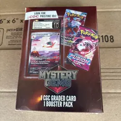 Pokemon Mystery Gems 1 CGC Graded Card & 1 Booster Pack 2025! New Sealed Box🔥 - Image 1