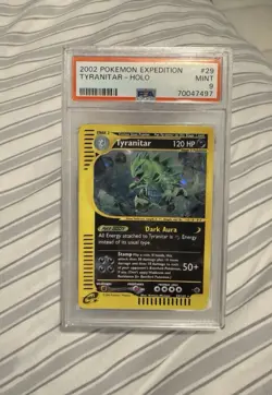 Pokemon TCG Vintage Expedition Tyranitar Holo Card 29/165 Rare Holographic PSA 9 - Image 1