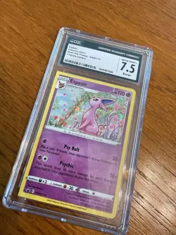CGC 7.5 Error SQUARE CUT HOLO Espeon Miscut SWSH 174 🔥One of One⭐ pokemon Card - Image 1