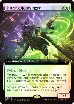 Stirring Hopesinger Foil Extended Art Secrets of Strixhaven NM MTG - Image 1