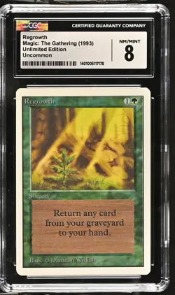 REGROWTH Unlimited U CGC 8 MTG [Nostalgium] - Image 1
