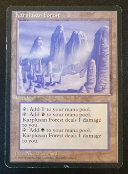 MTG Magic the Gathering, Karplusan Forest, Ice Age, Land Rare - Image 1