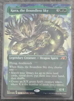 Kura, the Boundless Sky | Kamigawa: Neon Dynasty (Foil, Borderless) | #411 - Image 1