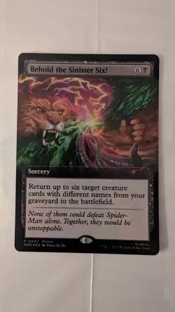 PAX West 2025 Behold the Sinister Six! Promo MTG Magic the Gathering Spider-Man - Image 1