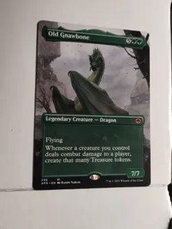 Mtg Magic The Gathering Old Gnawbone Extended Full Art AFR MTG Mythic Rare 296 - Image 1