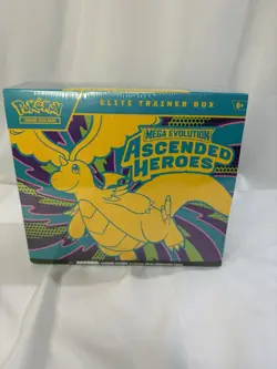 Pokemon Mega Evolution Ascended Heroes Elite Trainer Box Sealed New ships ASAP - Image 1