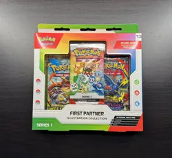 Pokemon TCG First Partner Illustration Collection Series 1 Box English Promo - Image 1