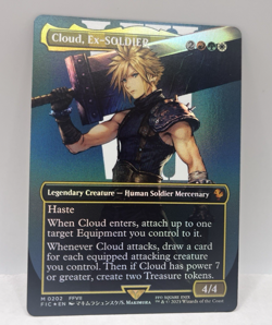 MTG Commander: Final Fantasy Cloud, Ex-SOLDIER (Borderless) Foil M 202 - Image 1