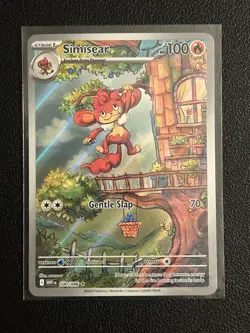 🌟Pokemon card - Simisear 100/086 - White Flare 2025 - Holo - Illustration Rare - Image 1