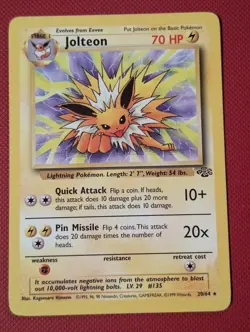 Pokemon TCG - Jolteon - 20/64 Non-Holo - Jungle LP - Image 1