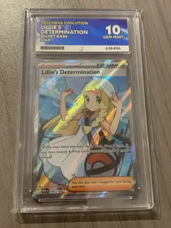 Pokemon Card TCG | Lillie’s Determination | Mega Evolution | 184/132 | ACE 10 - Image 1