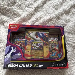 Pokemon TCG Mega Evolution Mega Latias Ex Box Sealed 4 Boosters Packs And Promos - Image 2