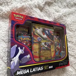 Pokemon TCG Mega Evolution Mega Latias Ex Box Sealed 4 Boosters Packs And Promos - Image 4