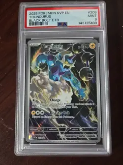 Pokemon Thundurus 209 Scarlet & Violet Promo Cards Holo PSA 9 #209 - Image 1