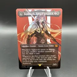 Sephiroth, Fabled SOLDIER (0382) (Borderless) Final Fantasy Foil MTG - Image 1