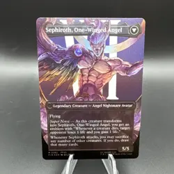 Sephiroth, Fabled SOLDIER (0382) (Borderless) Final Fantasy Foil MTG - Image 2