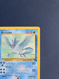 Pokemon TCG: Fossil (1999) Unlimited Articuno Non-Holo Rare 17/62 WOTC LP - Image 3