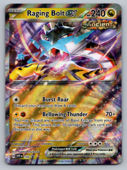 Raging Bolt ex Pokemon Scarlet & Violet SVP 145 Holo Black Star Promo NM - Image 1