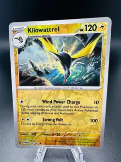 Pokemon TCG - Reverse Holo Kilowattrel 76/167 - Twilight Masquerade 2024 - Image 1