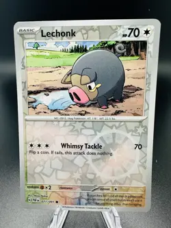 Pokemon TCG - Reverse Holo Lechonk 71/91 - Paldean Fates 2024 - Image 1
