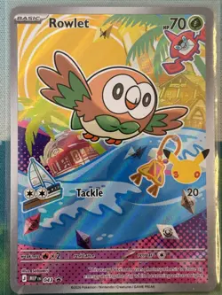 Rowlet Litten Popplio - First Partner Illustration Set - Pokemon Gen 7 TCG NM - Image 3