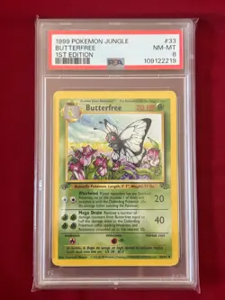 Butterfree 33/64 Jungle Regular Pokemon PSA 8 - Image 1
