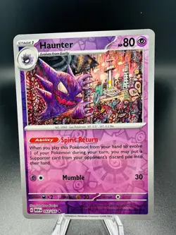 Pokemon TCG - Reverse Holo Haunter 93/165 - English 151 2023 - Image 1