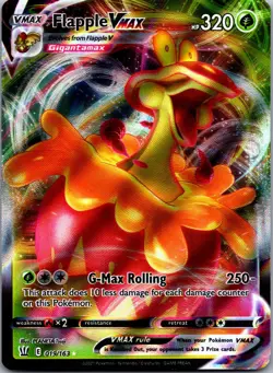 Flapple VMAX 019/163 Holo VMAX Rare Battle Styles Pokemon Near Mint - Image 1