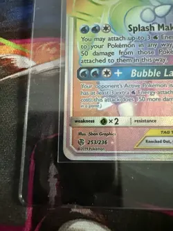 Blastoise & Piplup GX 253/236 SM-Cosmic Eclipse TAG TEAM Holo Pokemon TCG - Image 4