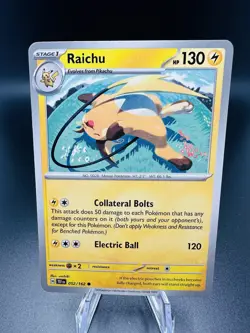 Pokemon TCG - Raichu 52/162 - Temporal Forces 2024 - Image 1