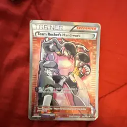 Pokemon Team Rocket's Handiwork Full Art Holo Ultra Rare 124/124 Fates Collide - Image 1