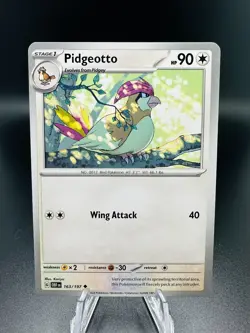 Pokemon TCG - Pidgeotto 163/197 - Obsidian Flames 2023 - Image 1