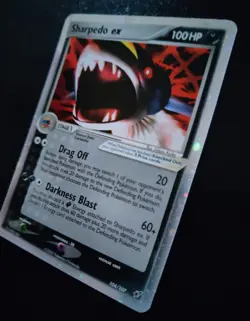 Pokemon EX Deoxys-Sharpedo EX-Ultra Rare Holo- #104/107-M/NM-Ready for Grading! - Image 3