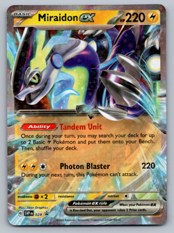 Miraidon ex Pokemon Scarlet & Violet SVP 028 Holo Black Star Promo NM - Image 1