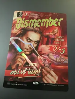 MTG Secret Lair #321 Dismember Foil (Movie Poster) NM - Image 1