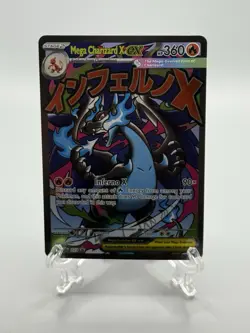 2025 Pokemon Phantasmal Flames Mega Charizard X EX Black Star Promo #23 MINT - Image 1