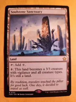 Mint Authentic Soulstone Sanctuary Foundations 0133 Rare MTG Magic The Gathering - Image 1