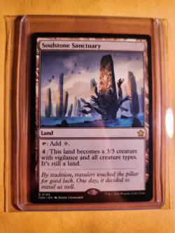 Mint Authentic Soulstone Sanctuary Foundations 0133 Rare MTG Magic The Gathering - Image 3