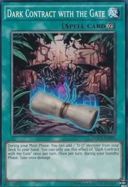 1x (P) Dark Contract with the Gate - DOCS-EN093 - Common - Unlimited Edition Yu - Image 1