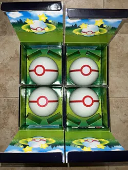 ✅ 4X Pokemon Go Premier Pokeball Deck Holder Dragonite VSTAR Collection NO PACKS - Image 4