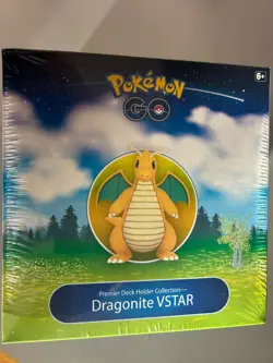 Pokemon GO Premier Deck Holder Collection Dragonite VSTAR Pokemon TCG Pokeball - Image 1